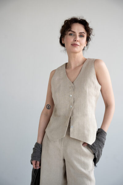 LINEN VEST DILI